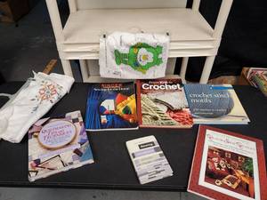 lot 9759 image: Sewing and Crochet Lot- Including Vintage Material
