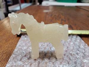 lot 88 image: Green Colored Horse Statue Appears to be 