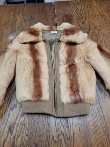 lot 9801 image: Size Small Dyed Rabbit Fur Coat