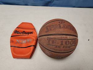 lot 9817 image: New McGregor Basketball and Leather Spalding Basketball