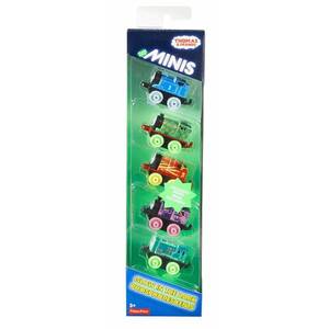lot 9834 image: Thomas & Friends Minis Glow in the Dark Set of 5 Trains