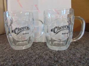 lot 4134 image: Pair of Cheers - Beer Mugs