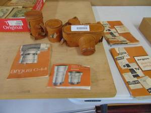 lot 4165 image: Vintage Argus 35mm Camera with lenses