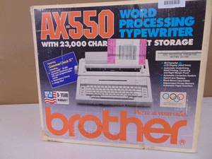 lot 4167 image: Brother AX 550 Word Processing Typewriter