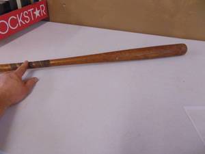 lot 4170 image: Vintage Wooden Official Softball Bat