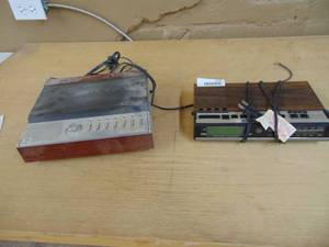 lot 4217 image: Radio Shack Phone Answering system and GE Clock Radio