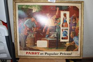 lot 4283 image: Pabst Blue Ribbon Advertisement