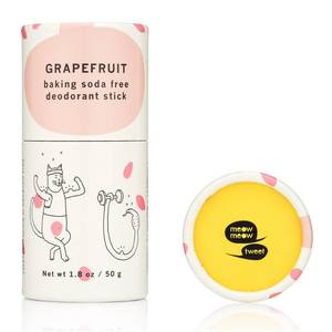 lot 1248 image: Meow Meow Tweet Grapefruit Deodorant Stick - 1.8oz