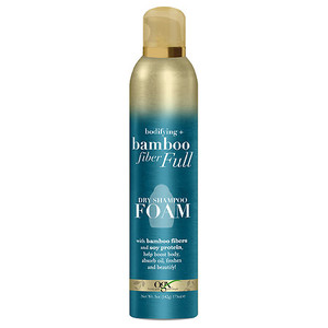 lot 1306 image: OGX Bodifying  Bamboo Fiber Full Dry Shampoo Foam - 5oz