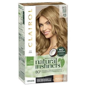 lot 1346 image: Clairol Natural Instincts Demi-Permanent Hair Color - 8G Medium Golden Blonde, Sunflower - 1 Kit