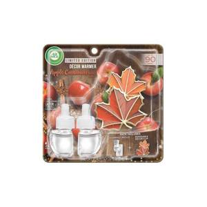 lot 1384 image: Air Wick Scented Oil - Fall Apple Cinnamon Medley Decor Warmer Kit