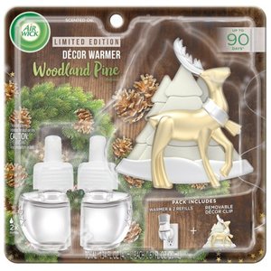 lot 1387 image: Air Wick Scented Oil - Woodland Pine Decor Warmer Kit