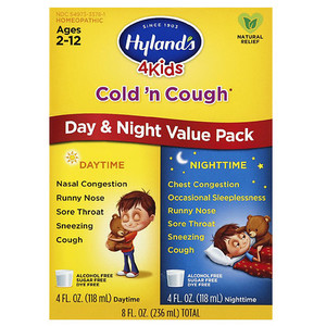 lot 35 image: 4 Kids Cold and Cough Day and Night Value Pack  KIT