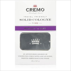lot 39 image: Cremo Bergamot & Musk Mens Solid Cologne - .45oz