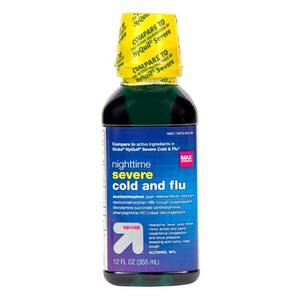 lot 50 image: up and up severe cold and flu nighttime  SOLUTION