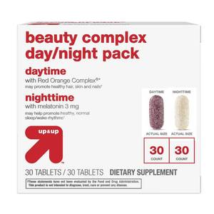 lot 51 image: Beauty Complex Day  Night Tablets - 60ct - Up&Up