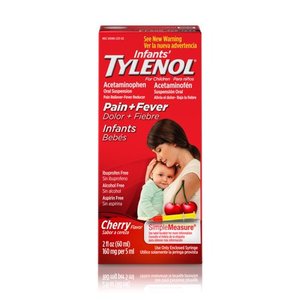 lot 52 image: Infants Tylenol Acetaminophen Liquid Medicine, Cherry, 2 fl. oz