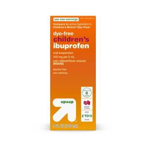 lot 53 image: Childrens Ibuprofen (NSAID) Oral Suspension Pain Reliever & Fever Reducer Liquid - Berry - 4 fl oz - Up&Up