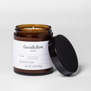 lot 71 image: No. 06 Cedarwood & Geranium Scented Candle - 4oz - Goodfellow & Co