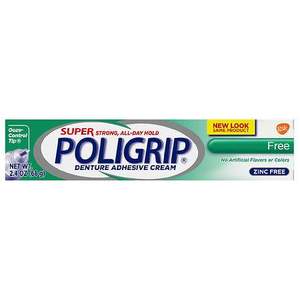 lot 72 image: Poligrip Super Free Denture Adhesive Cream - 2.4oz