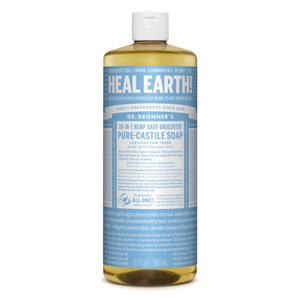 lot 78 image: Dr. Bronners 18-In-1 Hemp Baby Pure Castile Soap - Unscented - 32 fl oz