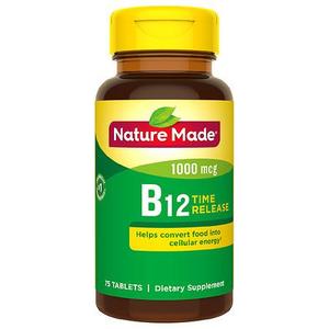 lot 2060 image: Nature Made Vitamin B12 1000 mcg Time Release Tablets - 75ct