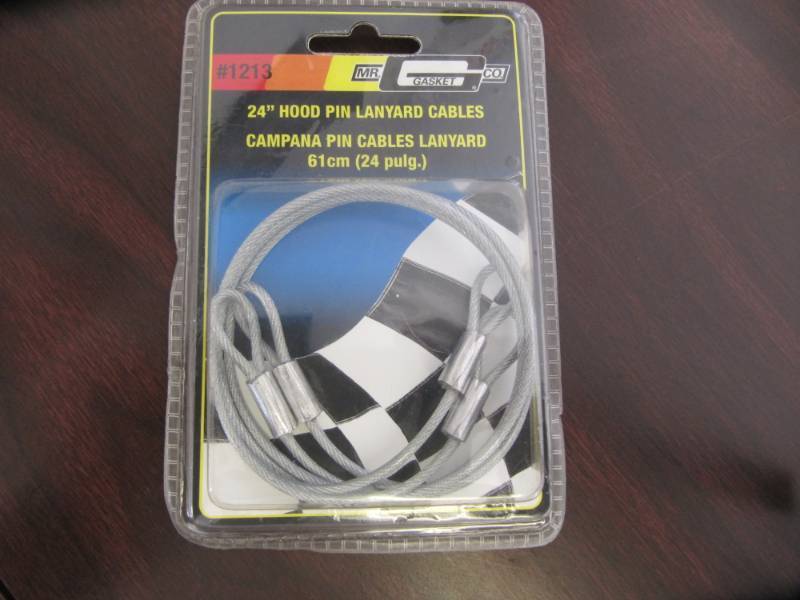 lot 1992 image: Lot of 11 Mr Gasket 1213 Replacement Hood Pin Lanyard Cables 24IN