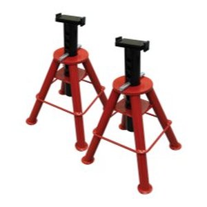 lot 15 image: Sunex 1410 10-Ton High Height Pin Type Jack Stands, Pair