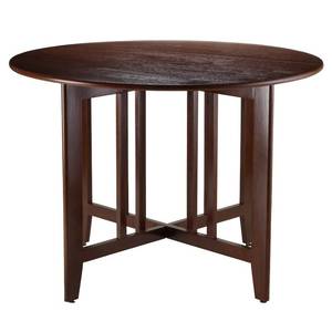 lot 19 image: Winsome Wood Alamo, , Double Drop Leaf, Round Table Mission, Walnut, 42-Inch