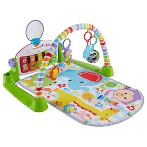 lot 49 image: Fisher Price FVY57 Deluxe Kick & Play Piano Gym Play Mat with Toys & Piano Keys
