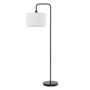 lot 51 image: Globe Electric 67065 Barden Floor Lamp, 58, White Shade