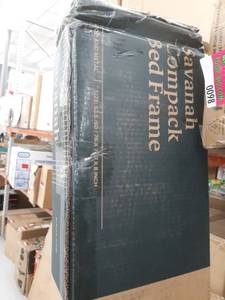 lot 99 image: zinus Savannah compact bed frame wood and metal