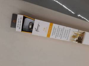 lot 140 image: Kenney 1 Weaver IndoorOutdoor Rust-Resistant Curtain Rod, 72-144, Brushed Nickel