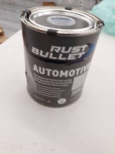 lot 154 image: Rust Bullet RBA53 Automotive Rust Inhibitor Paint, 1 Quart Metal Can, Metallic Gray