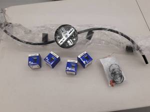lot 155 image: 4 light adjustable LED black