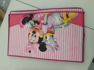 lot 162 image: Disney Minnie Mouse Fabric Toy Box by Delta Children