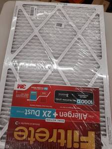 lot 171 image: Filtrete 20x30x1, Ac Furnace Air Filter, Mpr 1000d, Micro Allergen Plus Dust, 2-