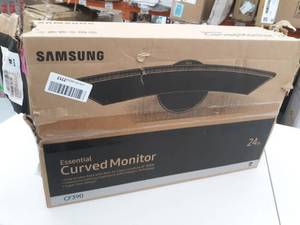 lot 205 image: Samsung LC24F390FHNXZA 24-inch Curved LED Gaming Monitor (Super Slim Design), 60Hz Refresh Rate wAMD FreeSync Game Mode