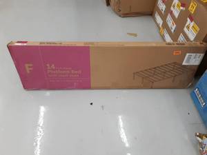 lot 262 image: 14 Inch Full Bed Room Frame Heavy Duty Steel Durable Metal Platform Black 9 Leg