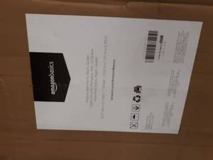 lot 271 image: AmazonBasics Foldable, Metal Platform Bed Frame with Tool-Free Assembly, No Box Spring Needed - Queen