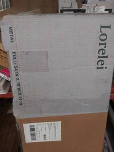 lot 303 image: Zinus Lorelei 14 Inch Platforma Bed Frame  Mattress Foundation  No Box Spri...
