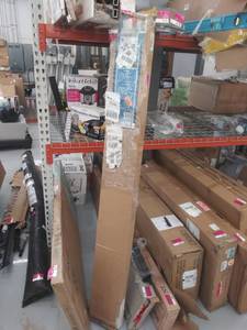 lot 318 image: US Window And Floor 2 Faux Wood 70.5 W x 72 H, Inside Mount Cordless Blinds, 70.5 x 72, White
