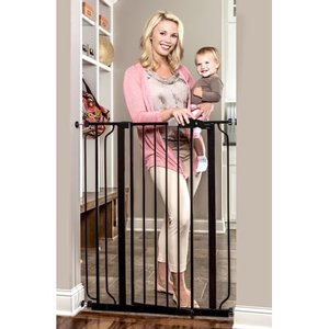 lot 365 image: Regalo Easy Step� Extra Tall Walk Thru Baby Gate, Bonus Kit, Includes 4-Inch Extension Kit, 4 Pack of Pressure Mount Kit and 4 Pack of Wall Cups and Mounting Kit, Black