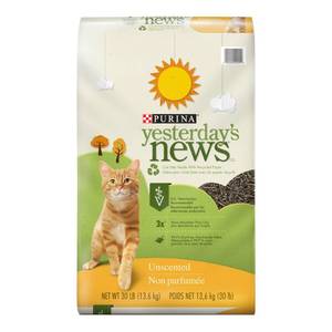 lot 367 image: YESTERDAYS NEWS PRODUCTS 702305 YesterdayS News Cat Litter, 30-Pound