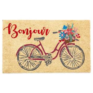 lot 378 image: DII Welcome Home Natural Coir Doormat, IndoorOutdoor, 18x30, Bonjour