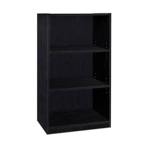 lot 429 image: FURINNO JAYA Simple Home 3-Tier Adjustable Shelf Bookcase, Black
