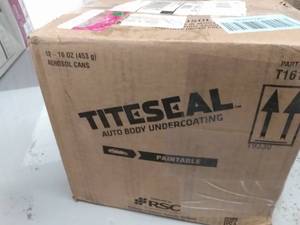 lot 431 image: Tite-Seal TITESEAL by GUNK T1616-12PK Paintable Auto Body Undercoating - 16 oz, (Case of 12)