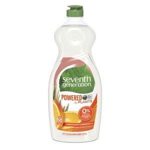 lot 454 image: Seventh Generation Clementine Zest & Lemongrass Dish Liquid Soap, 25 oz 6pk