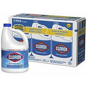 lot 474 image: Clorox Performance Liquid Bleach with CloroMax, 121 Fl Oz, 3 Ct
