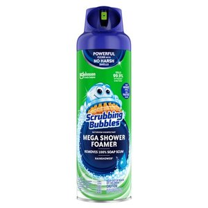 lot 490 image: Scrubbing Bubbles Mega Shower Foamer with Glade Rainshower Fragrance - 32 oz